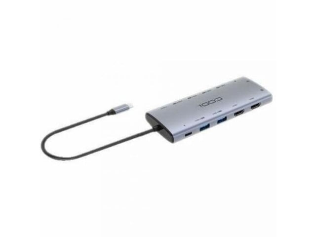 CODi 12-in-1 Multi-Port Hub - for Monitor/Projector - Charging Capability - USB Type C - 3 Displays Supported - 4K @ 60Hz, 4K UHD, Full HD - 3840 x...