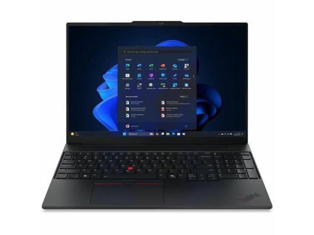 Lenovo ThinkPad E16 Gen 3 21SR0035US 16' Notebook - Intel Core Ultra 5 225U - 16 GB - 256 GB SSD - Windows 11 Pro - Webcam - IEEE 802.11ax Wireless...