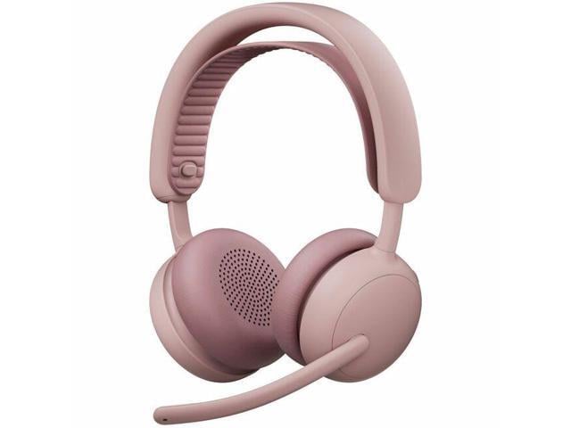 Logitech Zone Wireless 2 ES - Noise-Canceling Wireless Headset with Adaptive Hybrid ANC (Rose, UC)