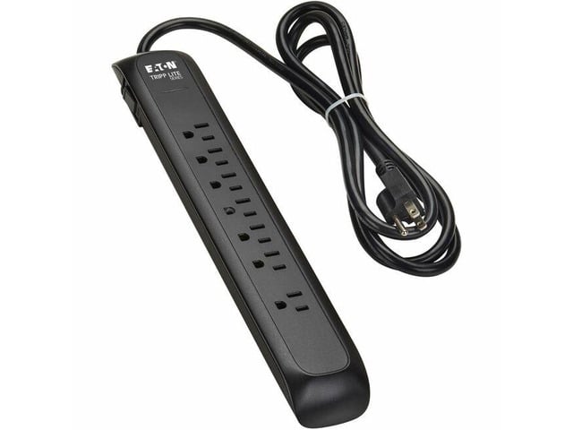 Tripp Lite series Protect It! TLP76B 7-Outlets Surge Suppressor/Protector - Household Electronic, Computer, Printer, Stereo System, Lamp &...