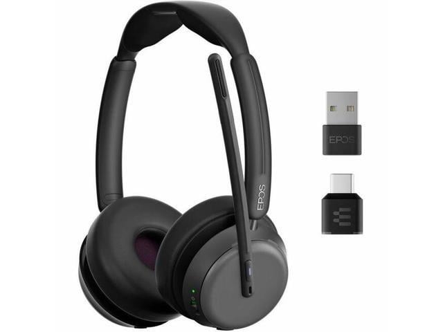 Microsoft EPOS IMPACT 1000 Headset - Microsoft Teams Certification - Stereo - Wireless - Bluetooth - 98 ft - Over-the-head - Binaural - Supra-aural - Noise...