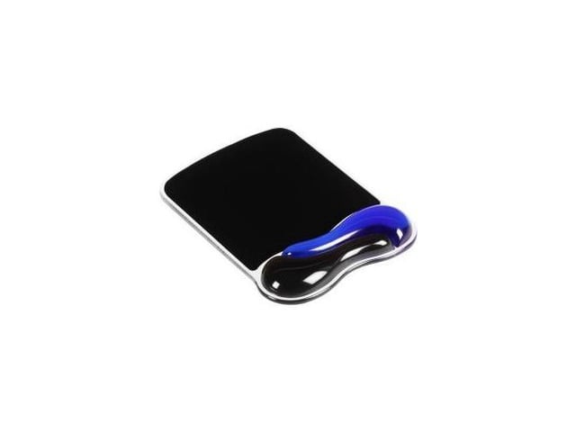 Kensington K62401AM Duo Gel Wave Mouse Pad Wrist Rest Blue