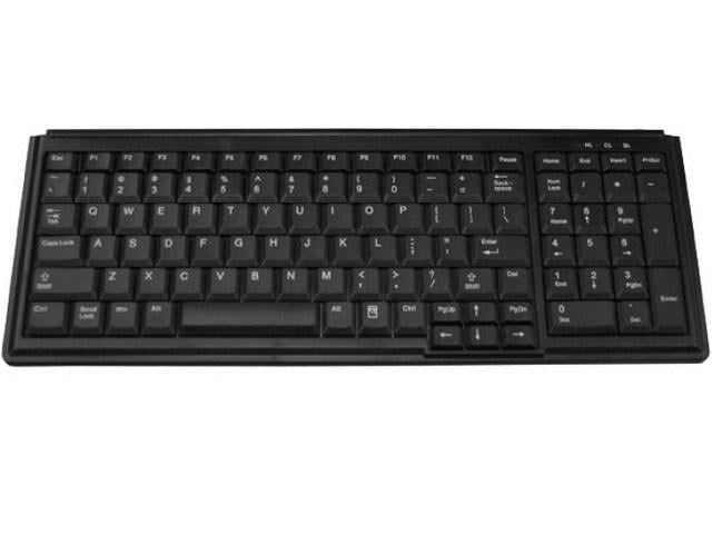 TG3 Electronics KBA-TG103-BNUNUS TG3 Keyboard - Black, 103 Key Low Profile/Small Footprint