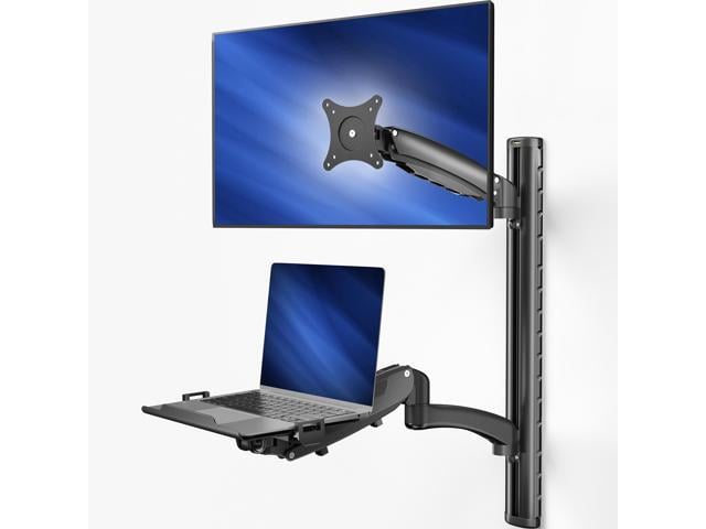 VIVO Sit Stand Adjustable Monitor Laptop Computer Workstation, Fits 27' Screens