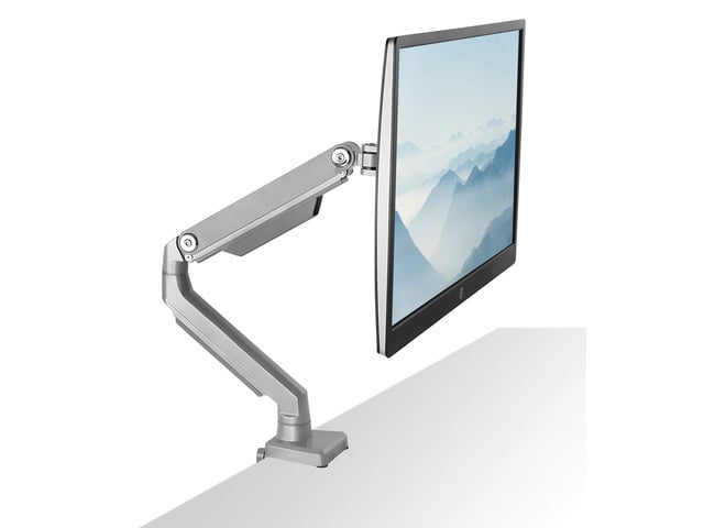Mount-It! Single Monitor Arm Mount Full Motion Spring Arm Fits Up to 32' Screens