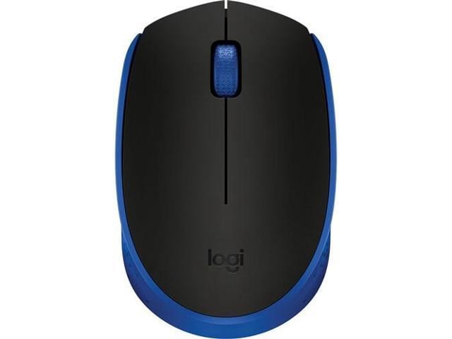Logitech M170 Wireless Mouse for PC, Mac, Laptop, 2.4 GHz with USB Mini Receiver, Optical Tracking, 12-Months Battery Life, Ambidextrous - Blue