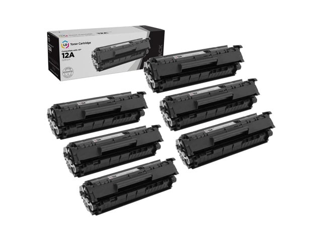 HP LD Products Compatible Replacements for HP 12A Black Toner Cartridge 6-Pack