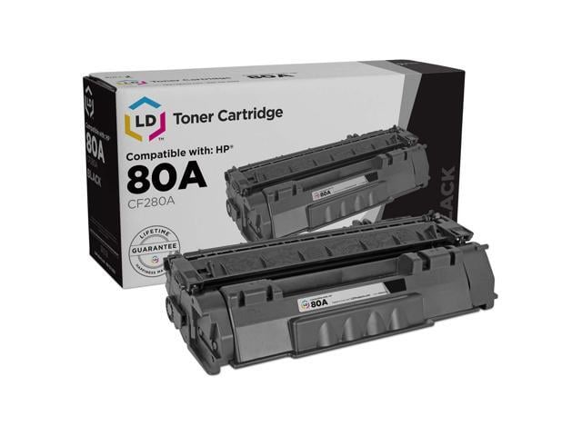 HP LD Products Compatible Toner Cartridge Replacements for HP 80A CF280A (Black)