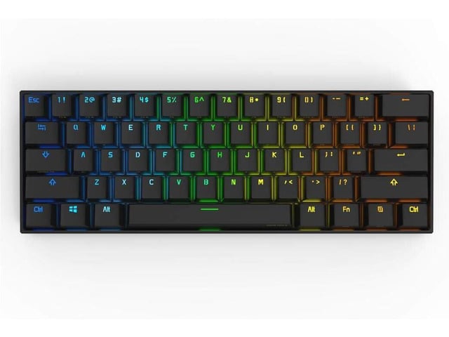 CORN Anne Pro 2 Mechanical Gaming Keyboard 60% True RGB Backlit - Wired/Wireless Bluetooth 5.0 PBT Type-c Up to 8 Hours Extended Battery Life, Full...