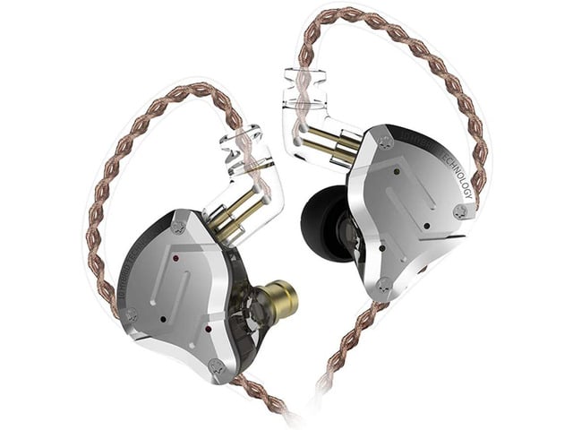 KZ ZS10 Pro in Ear Monitor Earbuds Headphone, HiFi KZ Earphone with 4BA and 1DD Drivers, KZ Upgraded ZS10 Pro with Detachable 0.75mm 2 Pin 6N OFC...