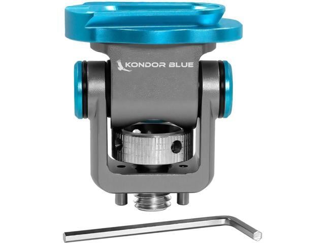 Kondor Blue Swivel Tilt Monitor Mount with Built-In Mini Quick Release Plate, Space Gray