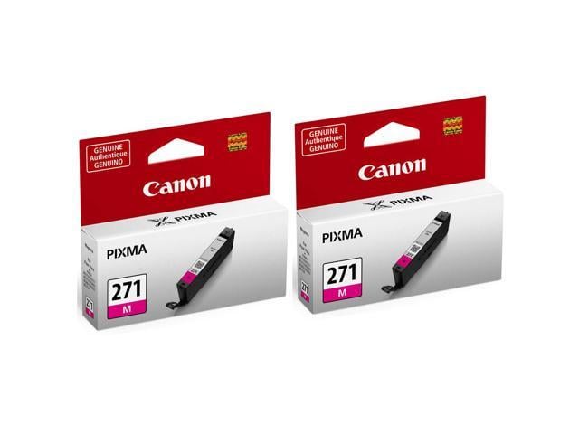 Canon CLI-271 6.5ml Magenta Ink Tank for Select PIXMA MG, TS Series Printers, 2-Pack