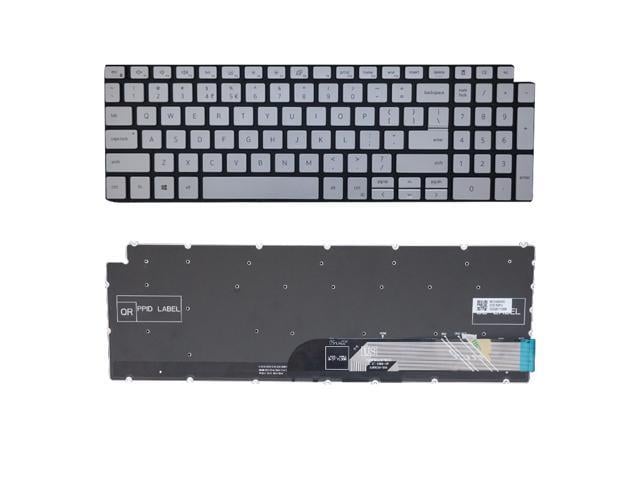 Dell New US Silver English Backlit Laptop Keyboard (without palmrest) for Dell Inspiron P97F P97F001 P42F P42F001 P42E P42E001 P84F P84F001 P85F P85F001...