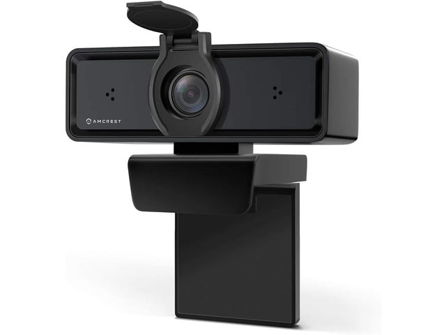 Amcrest 1080P Webcam with Microphone & Privacy Cover, 2 Noise-Cancelling Mics, USB Webcams for Desktop/Laptop PC Computer, Web Cam for Calls,...