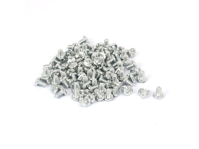 Desktop Computer Hard Drive Video Card PCI Bezel Screw Silver Tone #6-32 100pcs