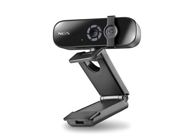 NGS XpressCam 2000, 2K USB Webcam with Built-In Microphone and Privacy Filter, Black