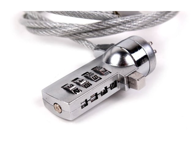 Laptop Lock, Tablet Lock,4 Digit Security Password Notebook Computer Lock Anti-theft Chain For Laptop Notebook PC