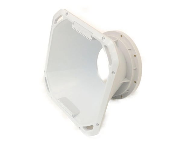 6.5-in Speaker Despacito Midrange Diffuser Horn with Exponential Flare in White