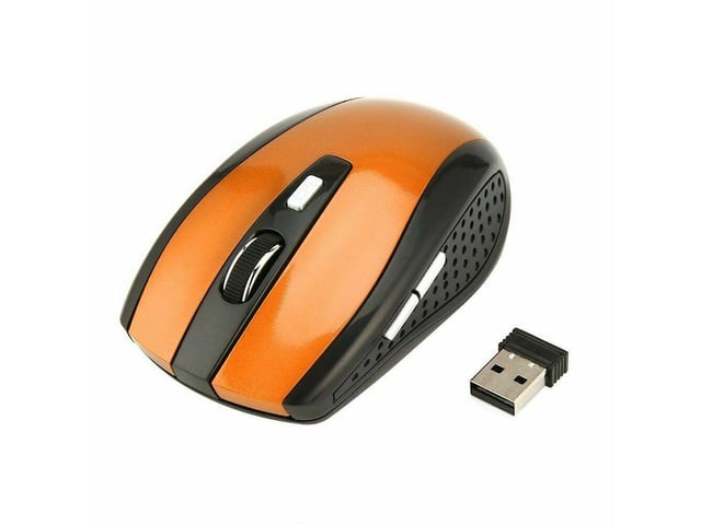 SANOXY 2.4GHz Wireless Optical Mouse Mice & USB Receiver For PC Laptop Computer DPI USA - Orange