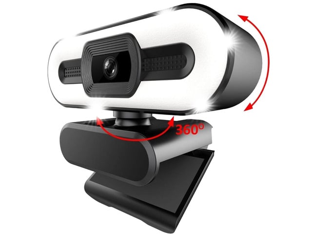 Sanoxy 1080P USB 3.0 Webcam w/ Mic, Auto Focus & Color Control (PC/Laptop)