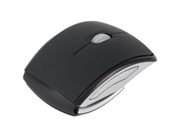 Sanoxy Wireless Foldable Arc Optical Mouse with USB Receiver (Black)