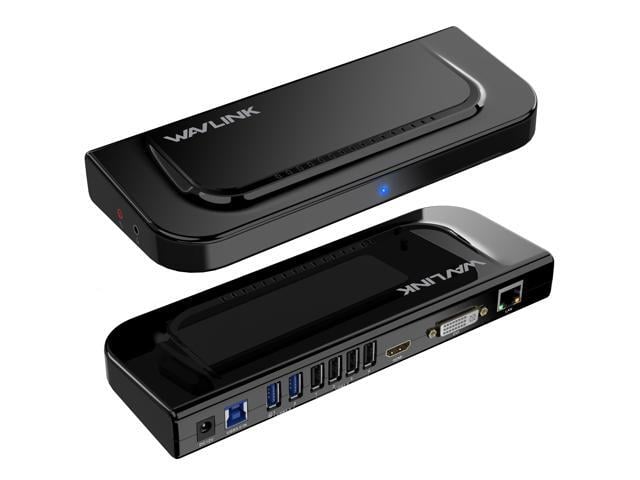 Wavlink USB 3.0 4K Universal Laptop Docking Station, USB-C Hub Dual Monitor for M1/M2 Mac, Windows, Thunderbolt 3 & 4, (Dual Video: HDMI and...