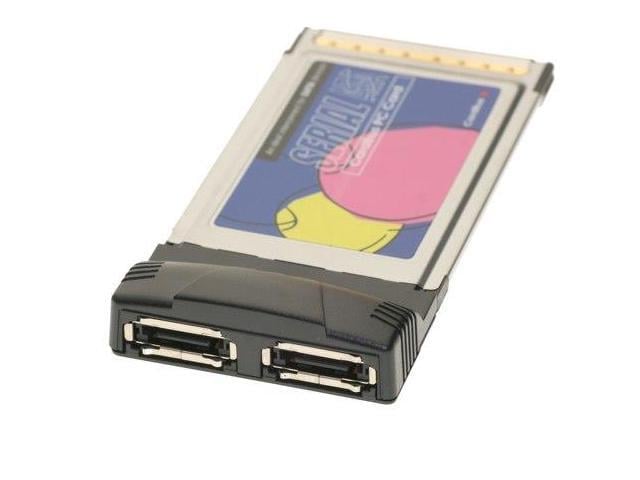 LG CoolGear 2-port eSATA PCMCIA CardBus-32 Laptop Adapter