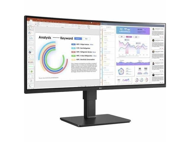 LG Ultrawide 34BQ77QC-B 34' Webcam WQHD Curved Screen LCD Monitor