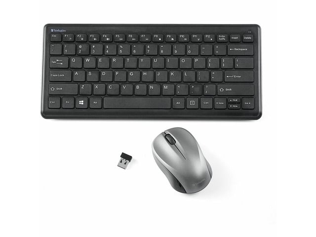 Verbatim Silent Wireless Compact Keyboard and Mouse Combo