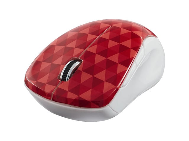 Verbatim 99744 Wireless Notebook Multi-Trac Blue Led Mouse - Mouse - Blue Led - 5 Buttons - Wireless - 2.4 Ghz - Usb Wireless Receiver - Red...