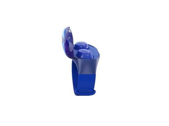HM50 TWS Earbuds Fitness Tracker HiFi Bluetooth 5.0 Earphones Portable Smart Wristband Wireless Stereo Headset 2in1 Sports Watch (Blue)