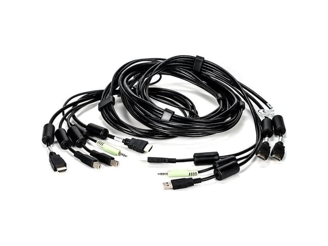 Avocent 10 ft. USB keyboard, mouse & HDMI video cable with speakers & CAC - Used with SC845H-001