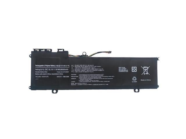 Samsung AA-PLVN8NP 15.1V 91Wh (6050mAh) Li-ion Laptop Battery for Samsung ATIV Book 8 Touch NP770Z5E/NP780Z5E/NP880Z5E Series - Compatible with PLVN8NP,...