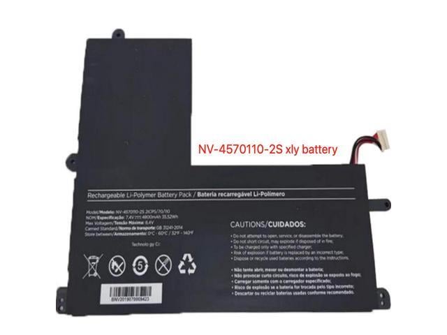 NV-4570110-2S Replacement Laptop Battery for Positivo Master N1240 7.4V 4800mAh (35.52Wh) Li-Ion Compatible with Motion C4128C, C41TD, C41TCI,...