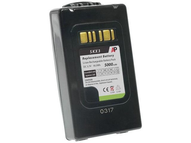 Replacement Extended Battery for Datalogic / PSC Skorpio X3 Scanners. 5200 mAh