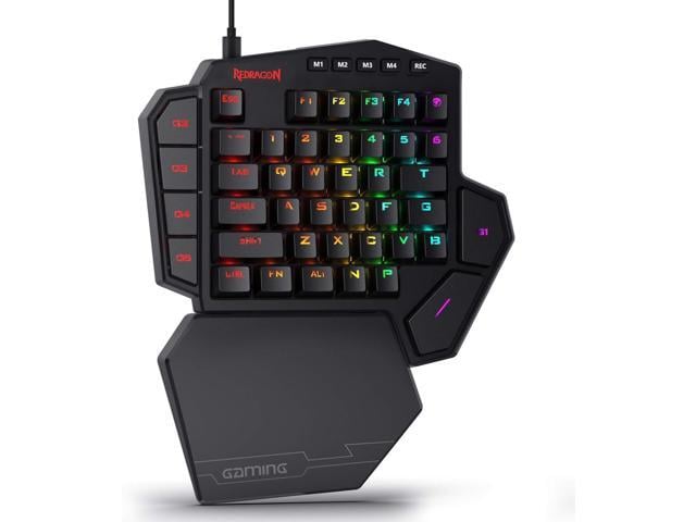 K585 DITI Wired One-Handed RGB Mechanical Gaming Keyboard, 42 Keys Type-C Professional Gaming Keypad w/Upgraded Hot-Swappable Socket, 7 Onboard...