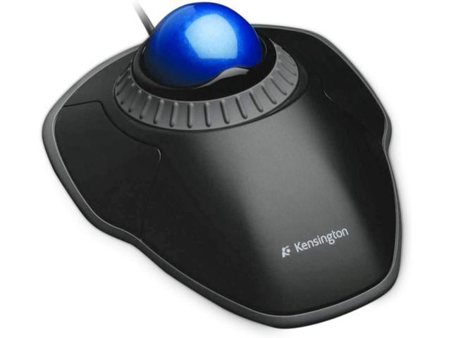 Kensington Orbit Mouse - Wired Ergonomic TrackBall Mouse for PC, Mac and Windows with Scroll Ring, Ambidextrous Design and Optical Tracking - Blue...