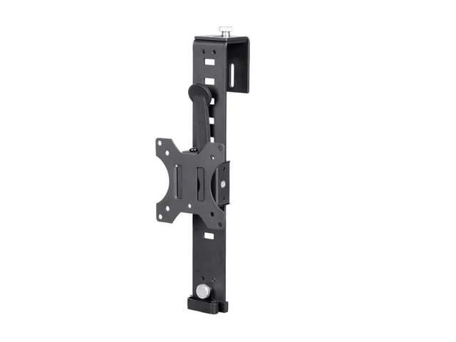 Monoprice Cubicle Flat Panel Monitor Mount - Black Ultra-Thin, Adjustable Height, Durable - Workstream Collection
