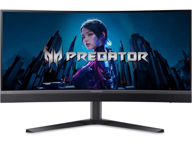 Acer Predator Gaming 1500R Curved Monitor 34' UWQHD 3440 x 1440 MiniLED AMD FreeSync Premium Up to 200Hz Up to 0.5ms DisplayHDR 1000 ...