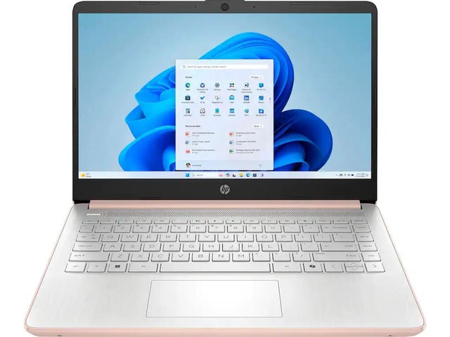HP - 14' Laptop - Intel Processor N150 2025 - 4GB Memory - 128GB UFS - Pale Rose Gold