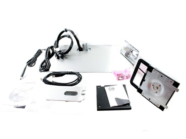 Dell New Dell Silver Integrated 1 x Network - RJ-45 USB Dock and Monitor Stand Kit F51W4 0F51W4 CN-0F51W4