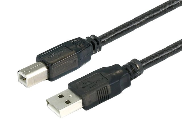 Monoprice USB 2.0 Cable - 33 Feet - Black USB Type-A to USB Type -B, Active, 28/24AWG For Scanners, Printers, Digital Camera