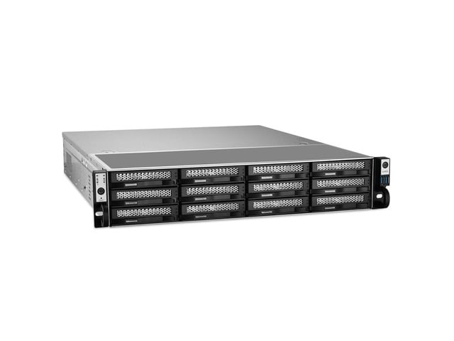 TERRAMASTER U12-500 Plus NAS Storage - 12Bay Core i7 1255U 10-Cores 12-Threads CPU, 16GB DDR5 RAM, Dual 10GbE Ports, 2U Rack Mount Network Attached...