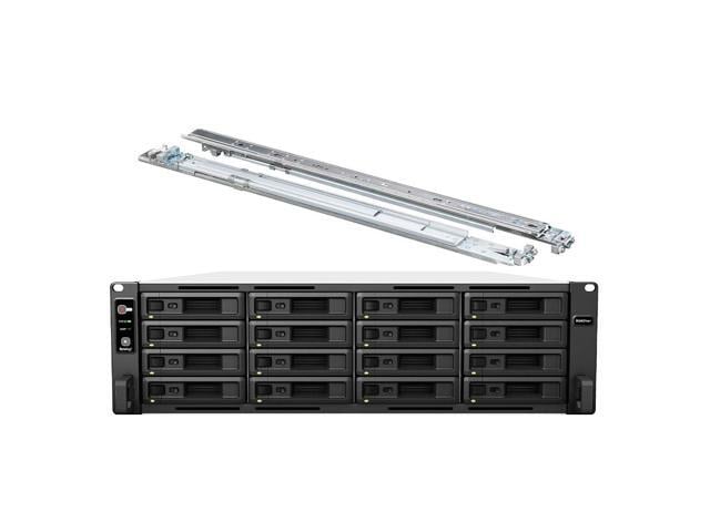 Synology RackStation RS4021xs+ NAS Server with Xeon 2.1GHz CPU, 64GB Memory, 128TB HDD Storage, 2 x 10GbE LAN Ports, DSM Operating System Bundle...