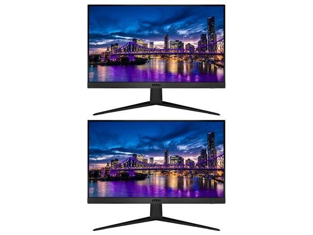 MSI G2422P 24-inch 1080P Full HD 170 Hz 1ms IPS LED Backlit LCD Gaming Monitor, 2-Pack bundle, Frameless, Less Blue Light, FreeSync, HDMI, DisplayPort