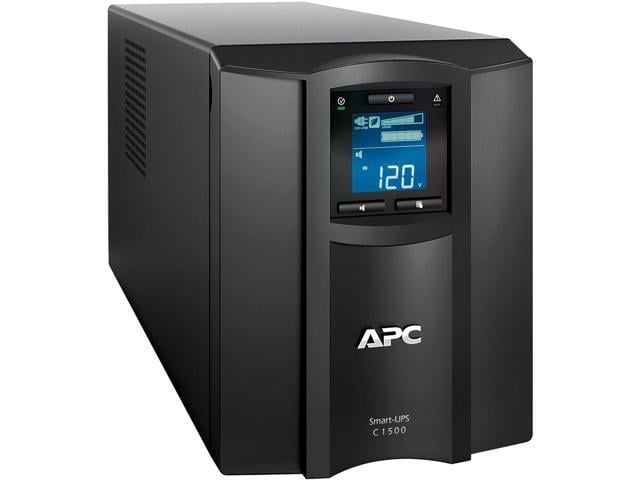 APC Smart-UPS, SMT1500C Tower Back-UPS, 1440 VA Backup Battery Power Supply, 8 x NEMA 5-15R, SmartConnect Port, SmartSlot, AVR, LCD Bundled With...
