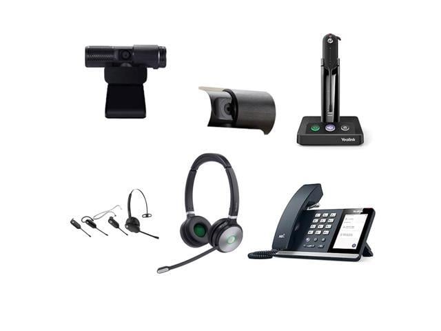 Yealink MP50 MS Teams IP Corded Phone Bundle with Yealink WH63 MS Teams Mono Bluetooth Noise Canceling Mic Headset for Office, Cam 313 2MP Webcam,...