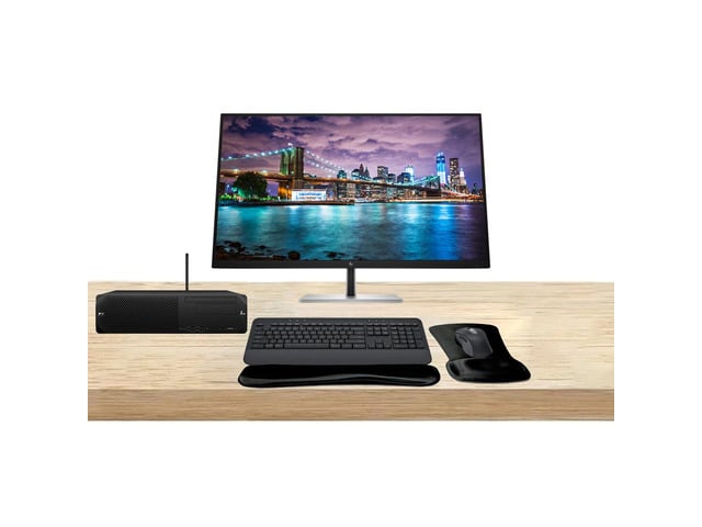 HP Workstation Bundle Z2 SFF G9 i7, 64GB RAM, 1TB SSD, Windows 11 Pro, RTX A2000 12GB, Dual EliteDisplay E32k G5 32-inch 4K Monitor, T2U Plus WiFi,...