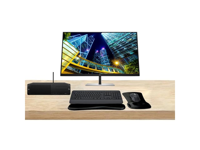 HP Workstation Bundle Z2 SFF G9 i7k, 64GB RAM, 1TB SSD, Windows 11 Pro, RTX A4000 16GB, Dual EliteDisplay E32k G5 32-inch 4K Monitor, T2U Plus...