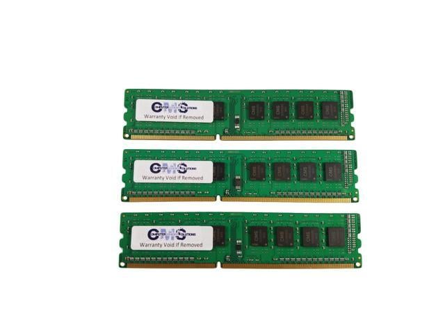 HP CMS 6GB (3x2GB) DDR3 10600 1333MHZ ECC NON REGISTERED DIMM Memory Ram Upgrade Compatible with HP/Compaq Workstation Z600 DDR3 ECC UNBUFF For...